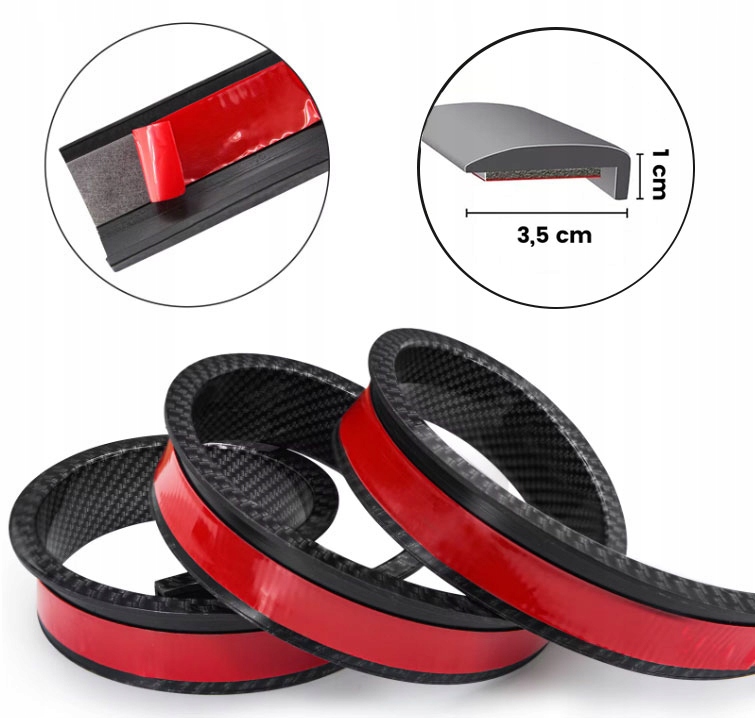 NAKŁADKA LISTWA OCHRONNA NADKOLI BŁOTNIKÓW LISTWA CARBON LISTWA NA NADKOLA Producent części ET