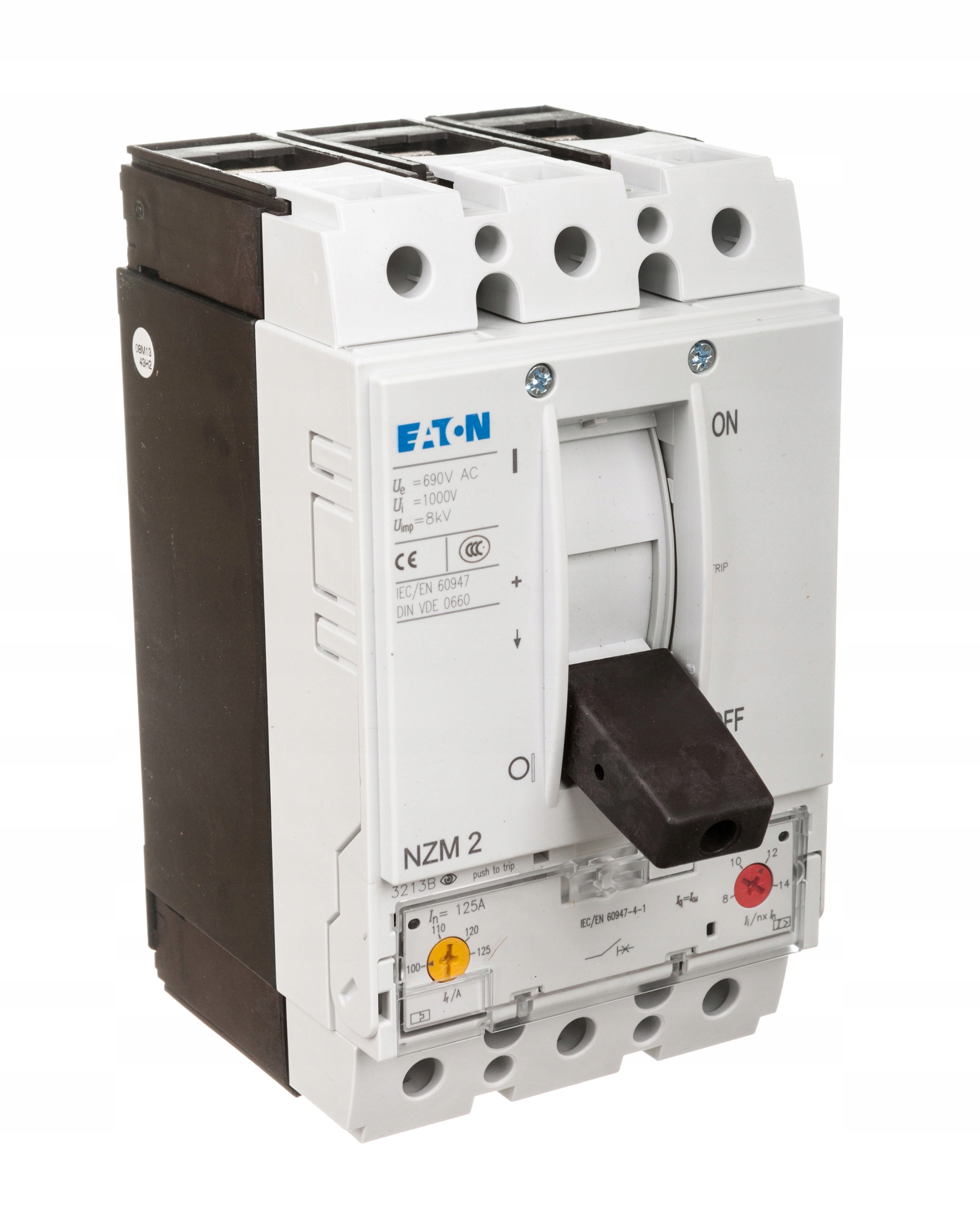 Motorový spínač Eaton 3P 230V 100-125A 55 kW NZMN2-M125