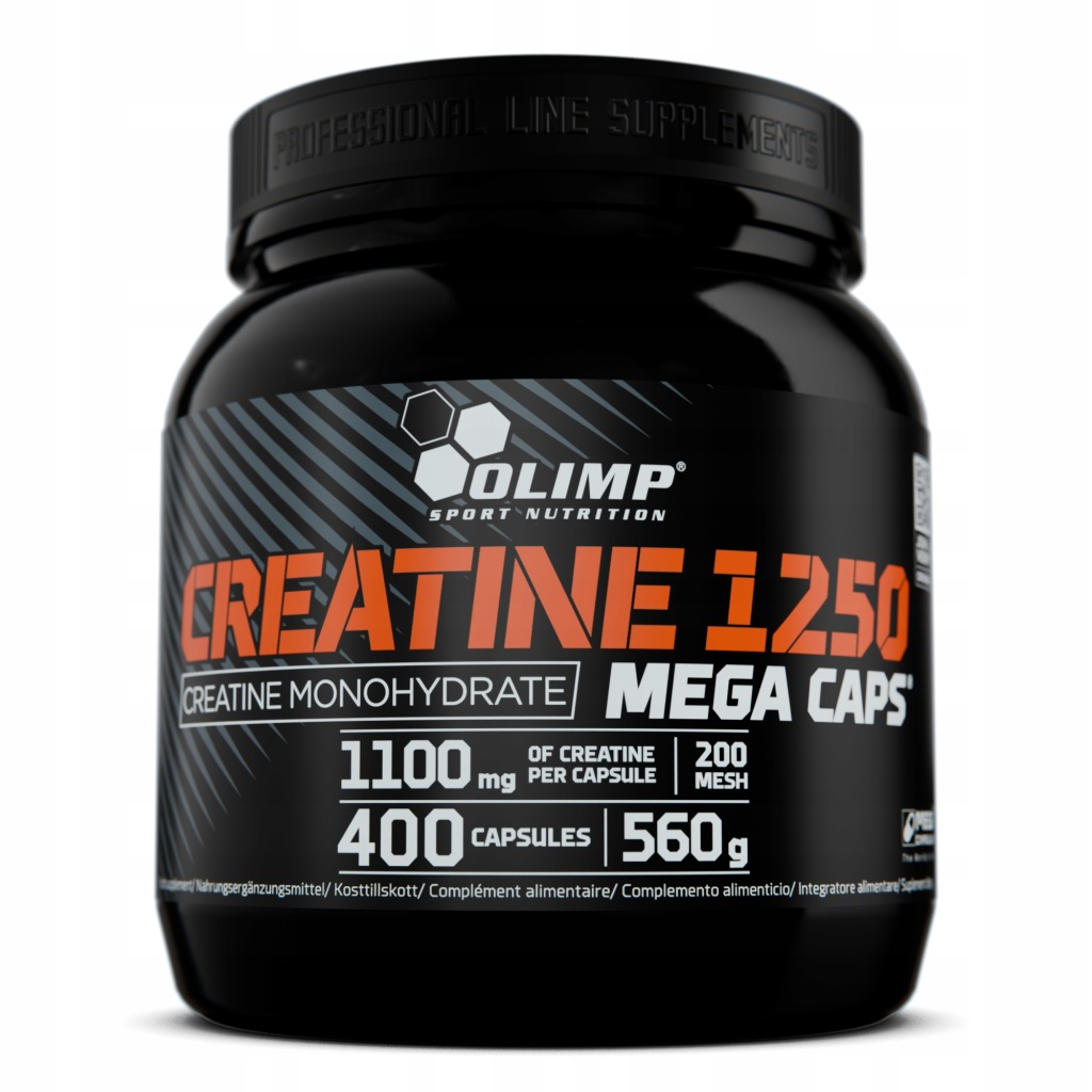 Olimp Kreatin Creatine 400 kapslí 1250 mg Monohydrát Vitamíny Minerály Síla