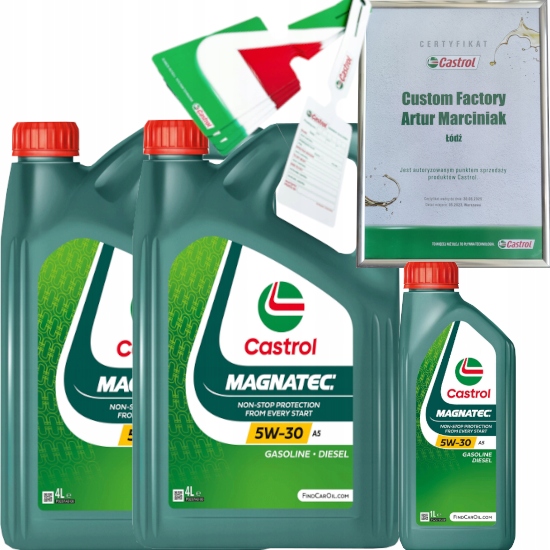 CASTROL MAGNATEC 5W30 A5 9L FORD WSS-M2C913-D WSS-M2C913-C + ZAWIESZKA