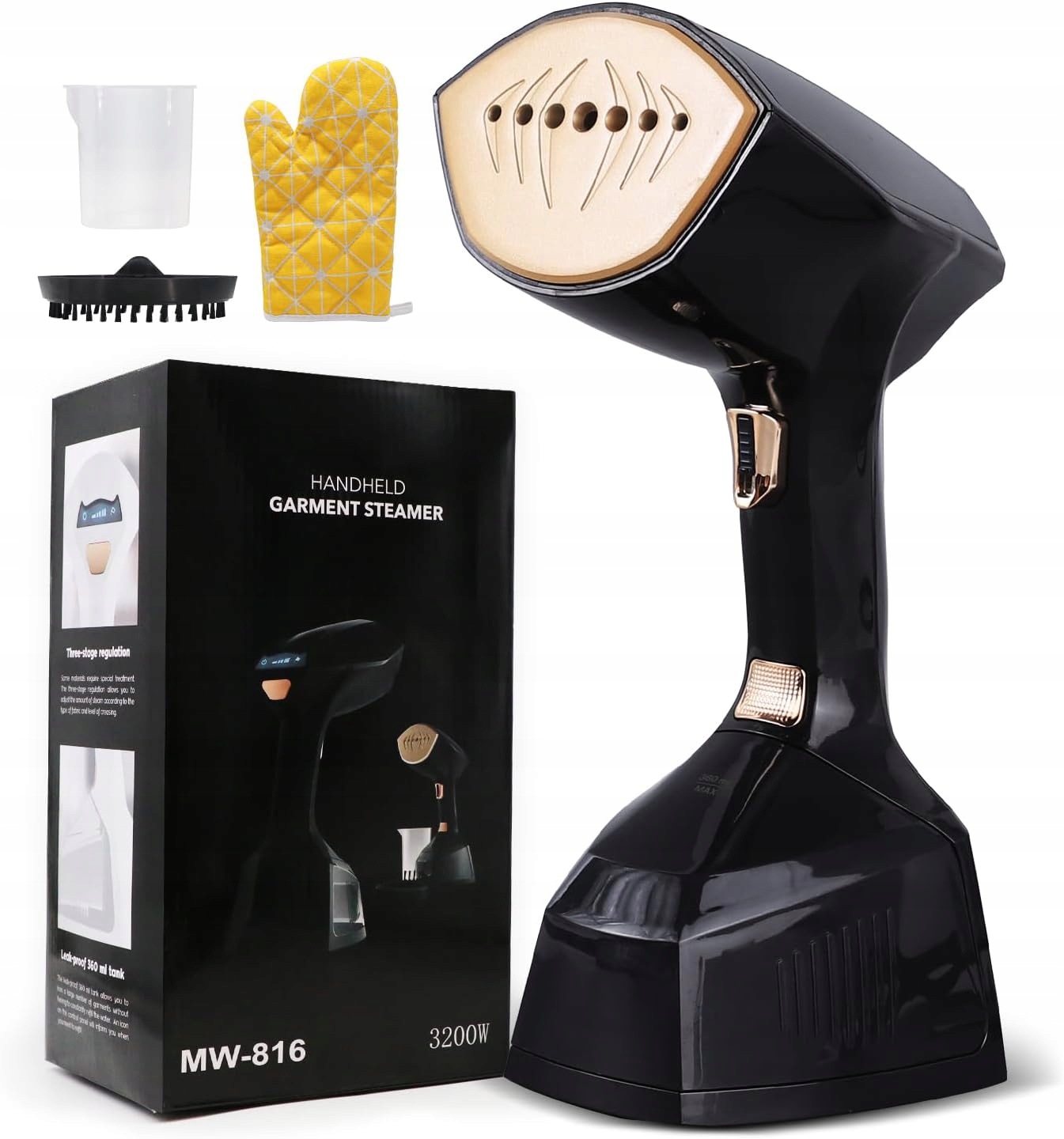 Parná Žehlička 2000 W Ručná Nádrž 300 ML Parná Kefa