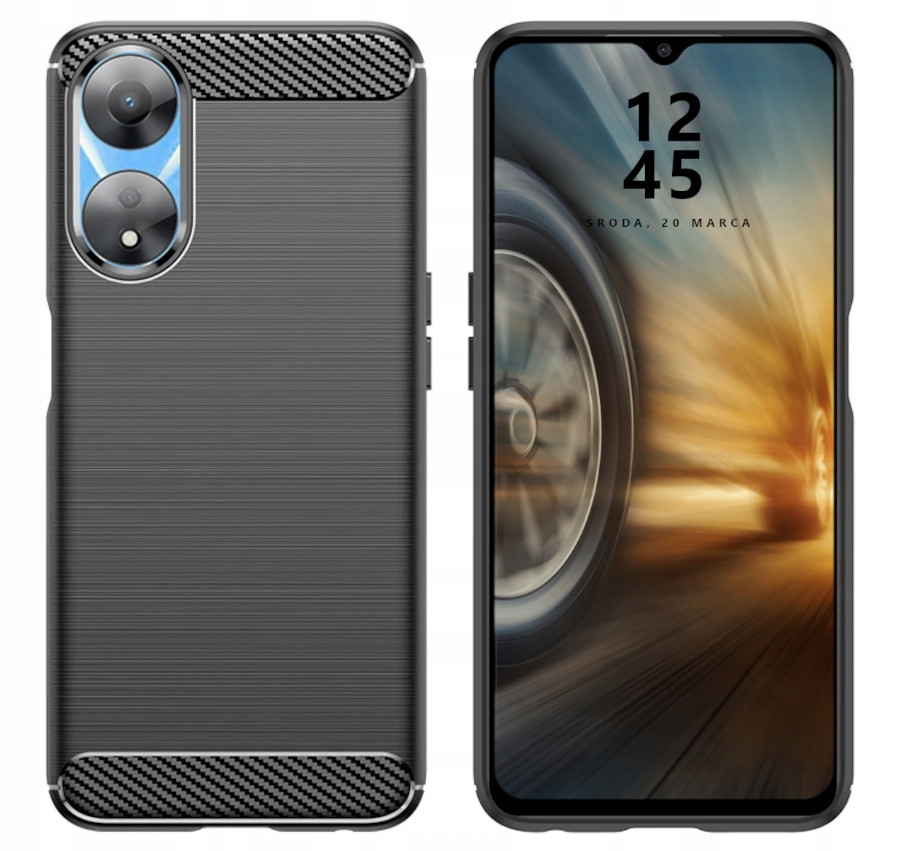 

Etui Pancerne Karbon Case Do Oppo A78 5G Szkło