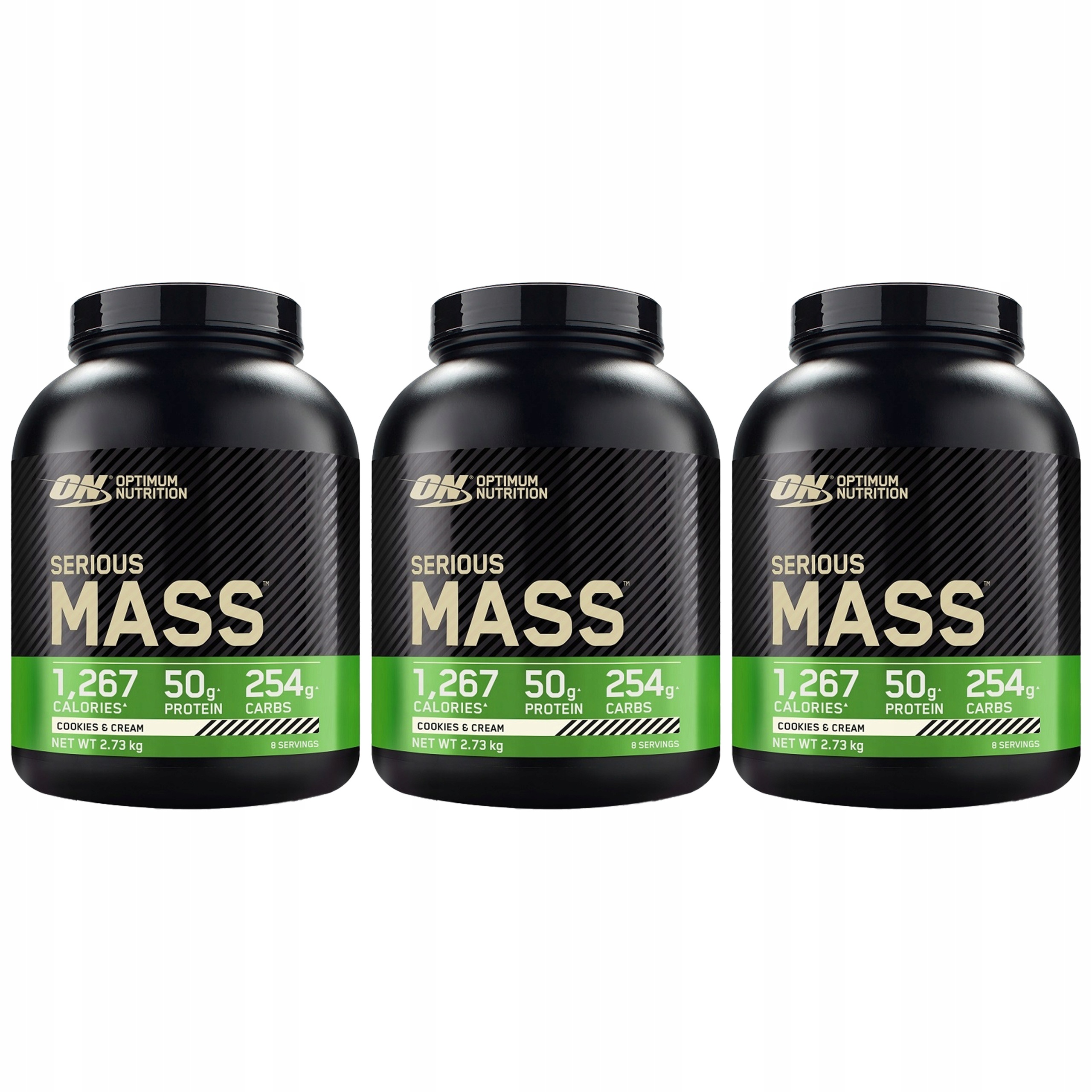 3x Gainer Svalová Hmota Sacharidy Bílkoviny 2730 g Optimum Nutrition
