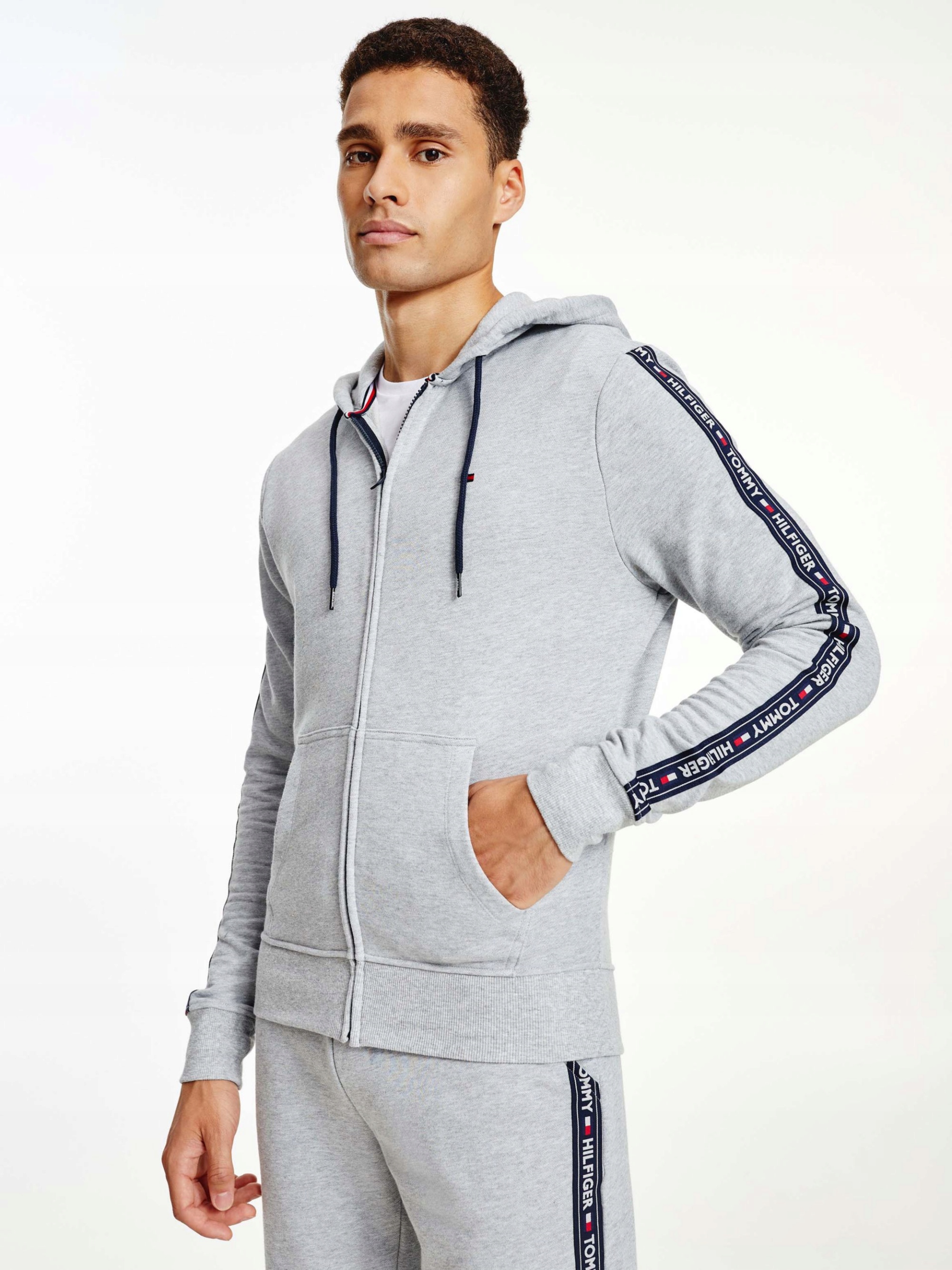 

Tommy Hilfiger Bluza Męska Z Kapturem Gray r. XL