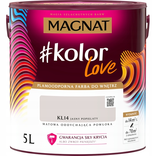 Magnat Kolor Love KL14 jasny popielaty 5L Bs