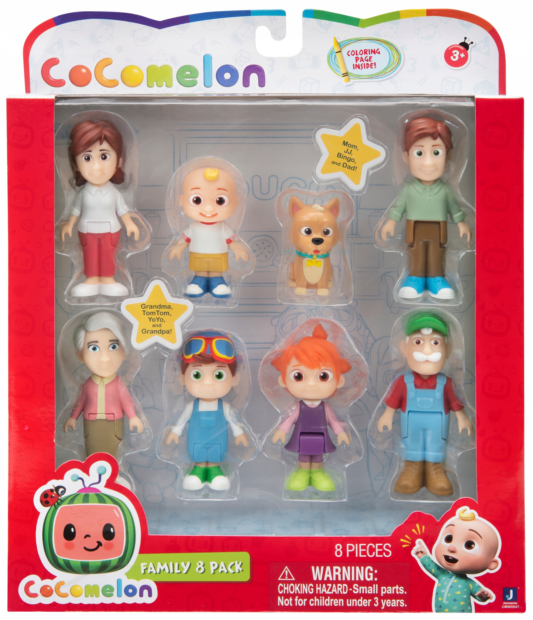 

Zestaw 8 figurek CoComelon Rodzina