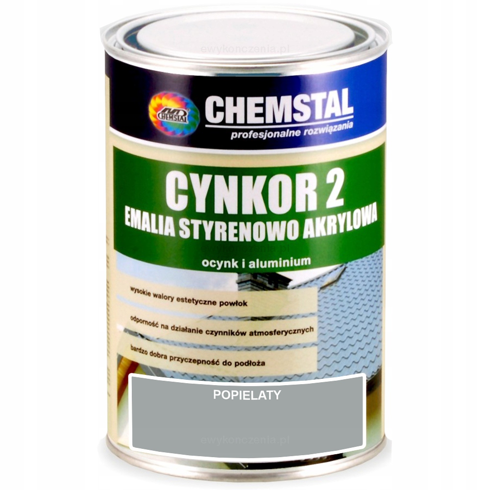 

Farba na dach Cynkor 2 do metalu Popielaty 1L