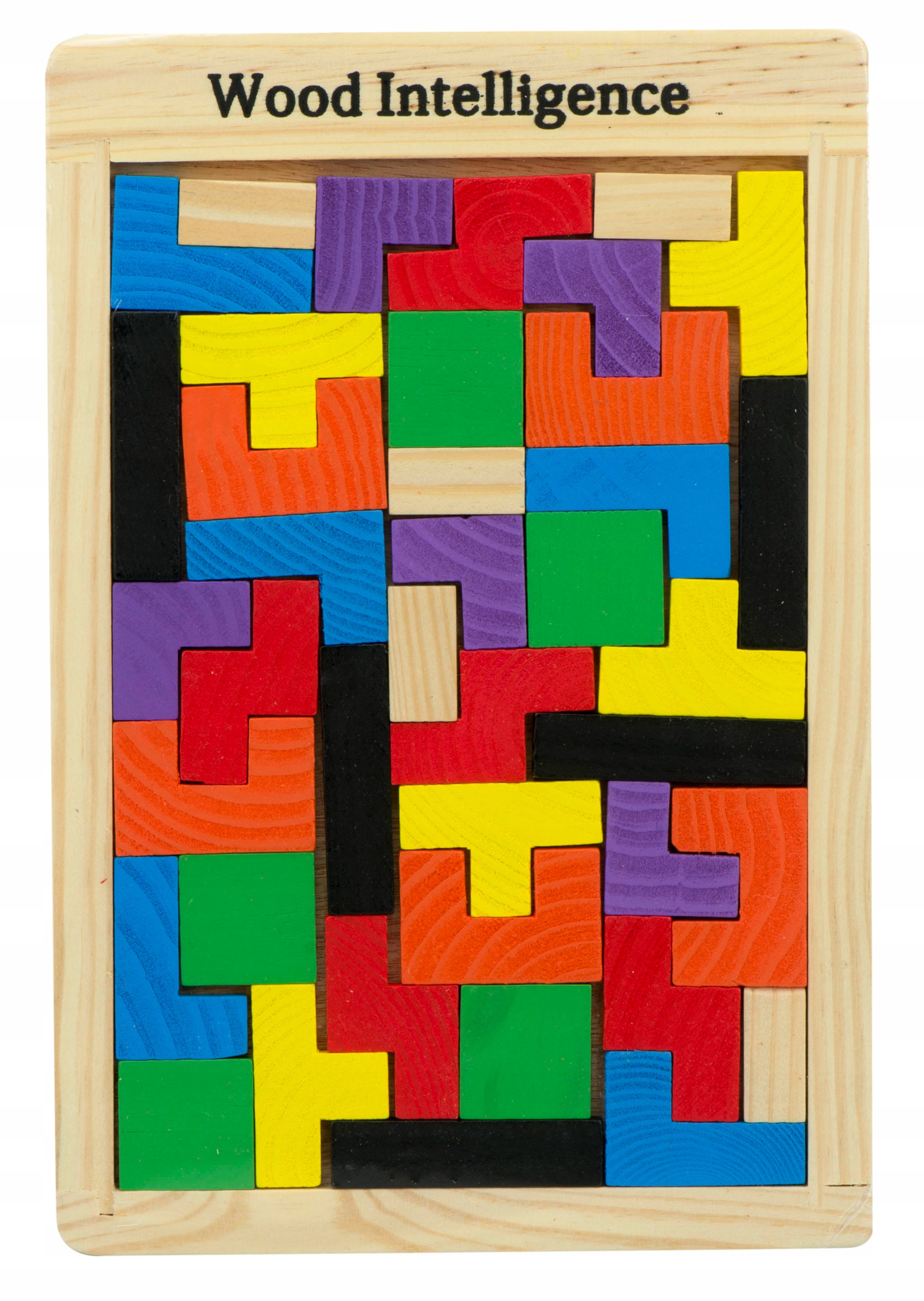 

Puzzle drewniane układanka tetris klocki 40el.