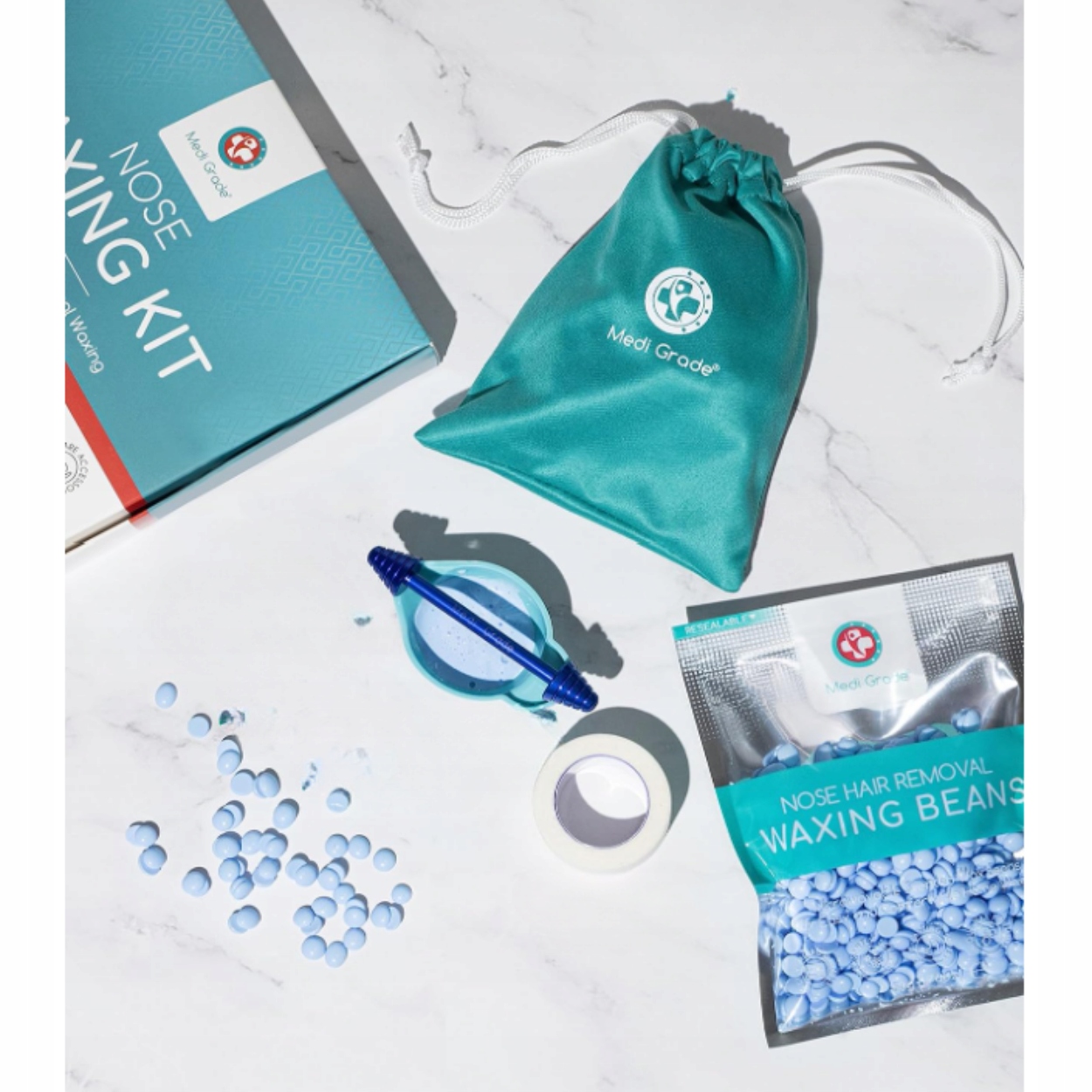 ZESTAW DO WOSKOWANIA NOSA DO USUWANIA WŁOSÓW Z NOSA WOSK DEPILACJA Kod producenta ZDR03002660