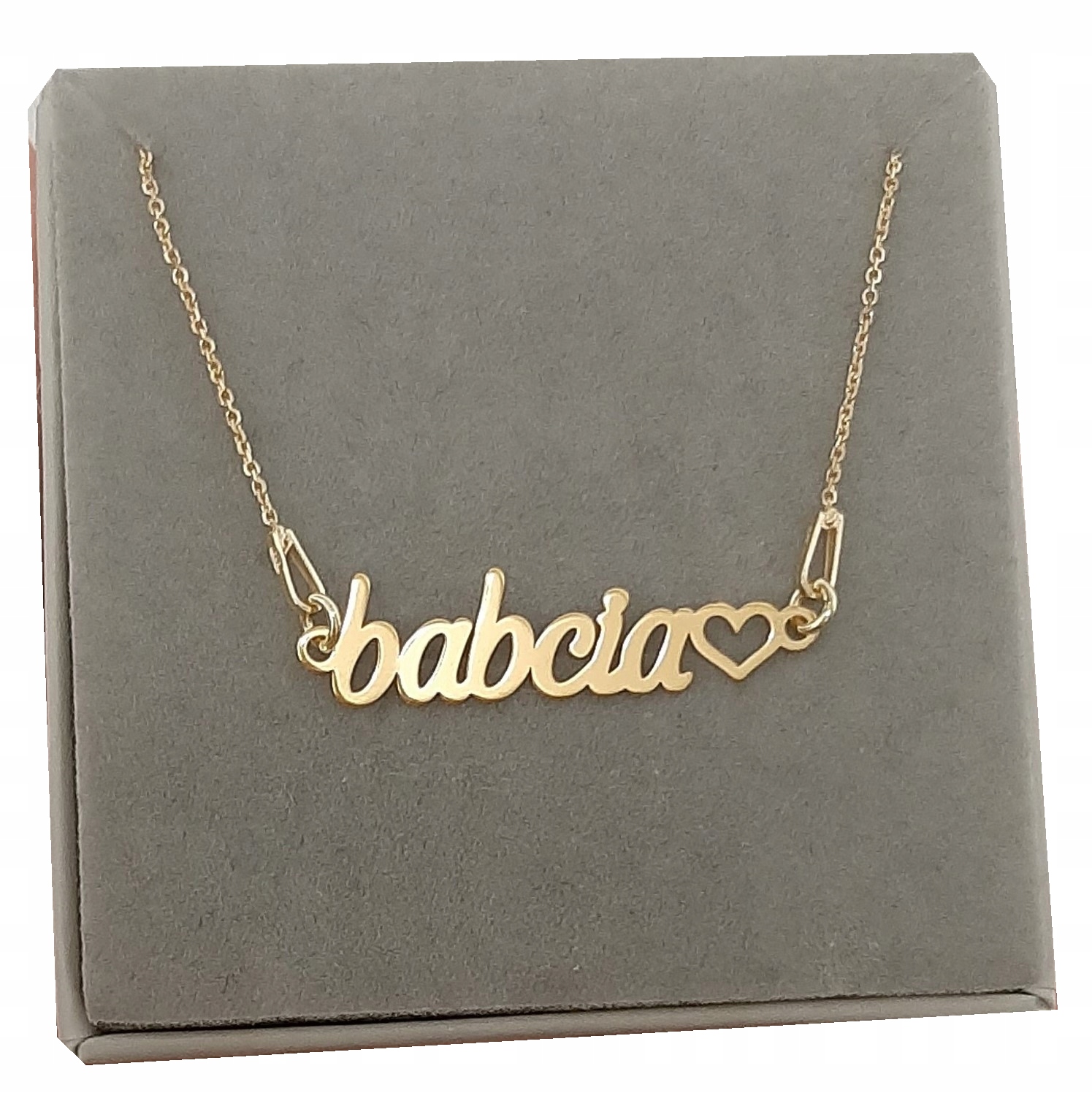 Zlatý náhrdelník Babička stříbro 925 pozlacený 60 cm