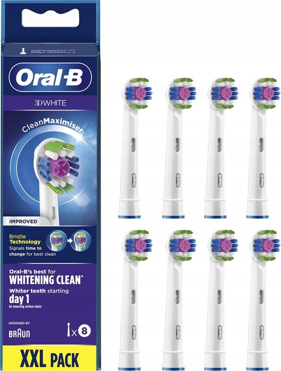 Końcówki Do Szczoteczki Elektrycznej Oral-b 3D White EB18 8 Szt.
