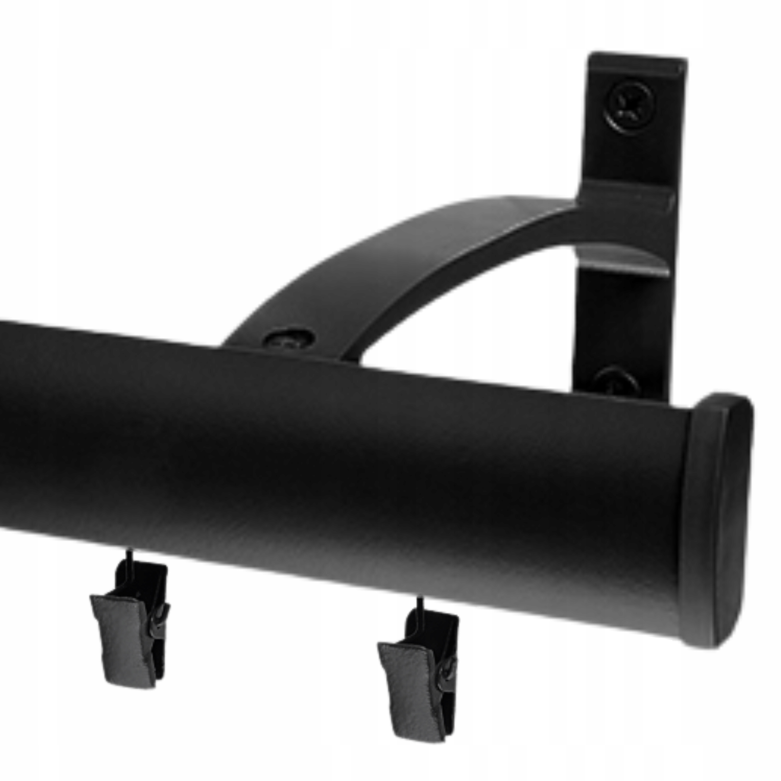 Garnýž Stropní Jednoduchý 540 CM Záclonové Tyče Černá Bílá