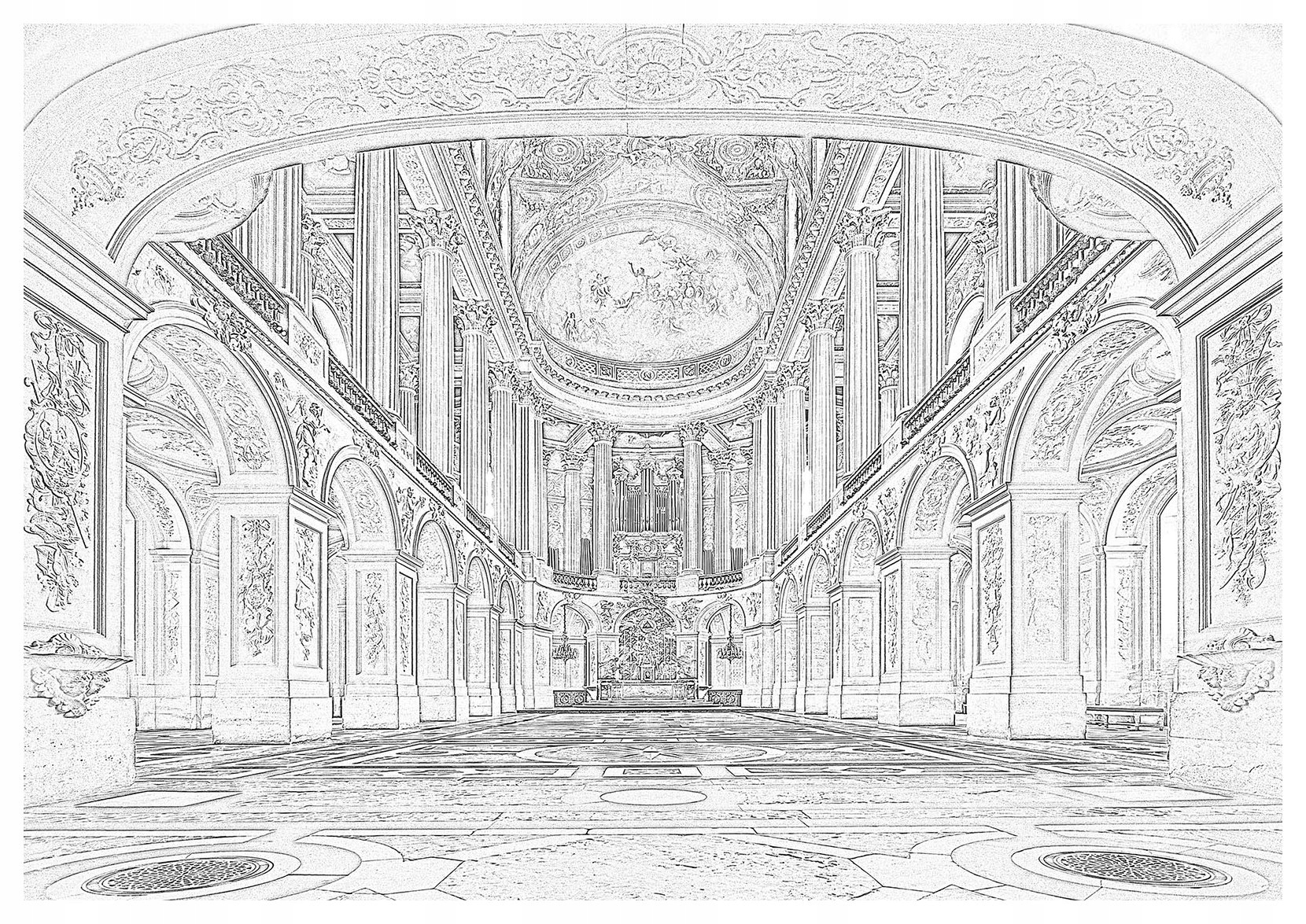 Klasická vinylová fototapeta Palácová architektura 208x146 lepidlo