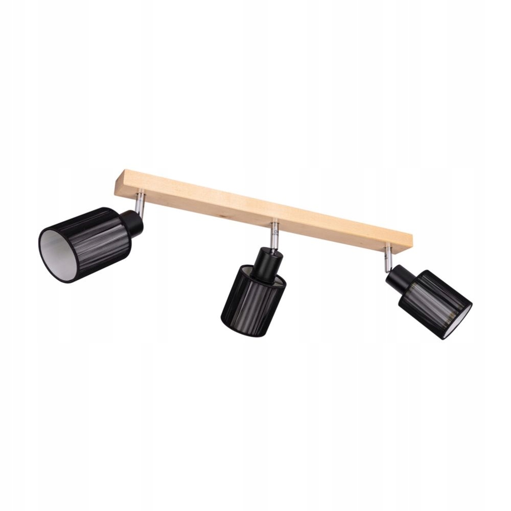 Led Stropná Lampa Stropné Svietidlo Na Drevo Spot Lišta 3x E14 Regulovateľná Breza