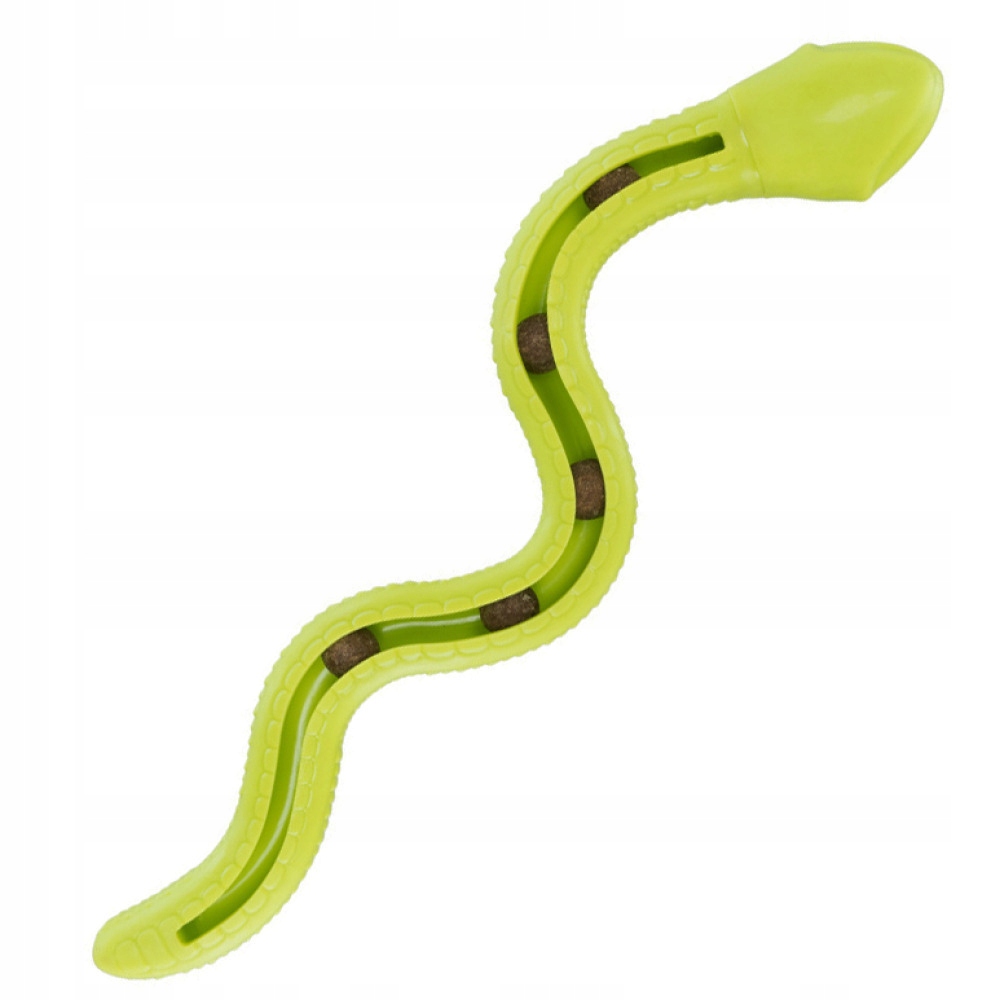 

Flamingo gumowy wąż z piszczałką na smaczki 42cm