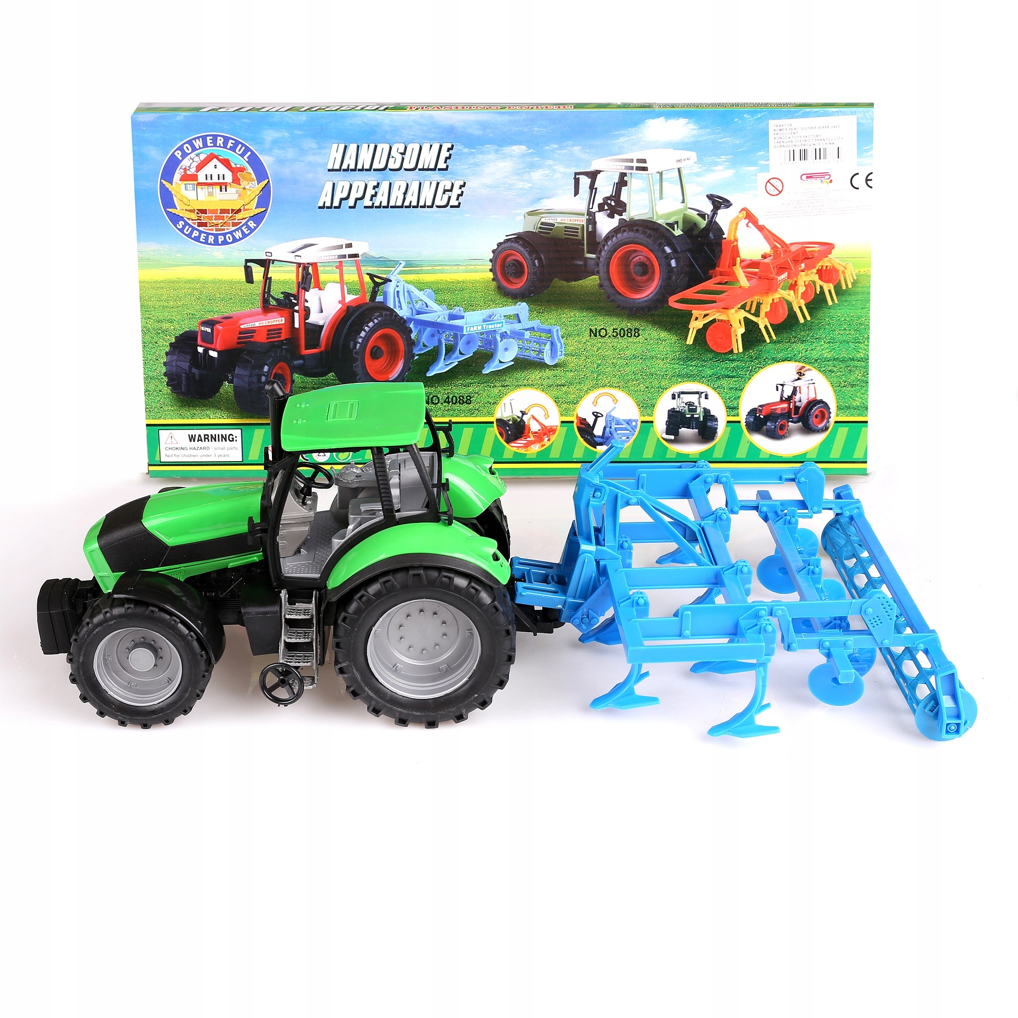 

_zestaw Traktor+ Maszyna Kultywator Agregat_