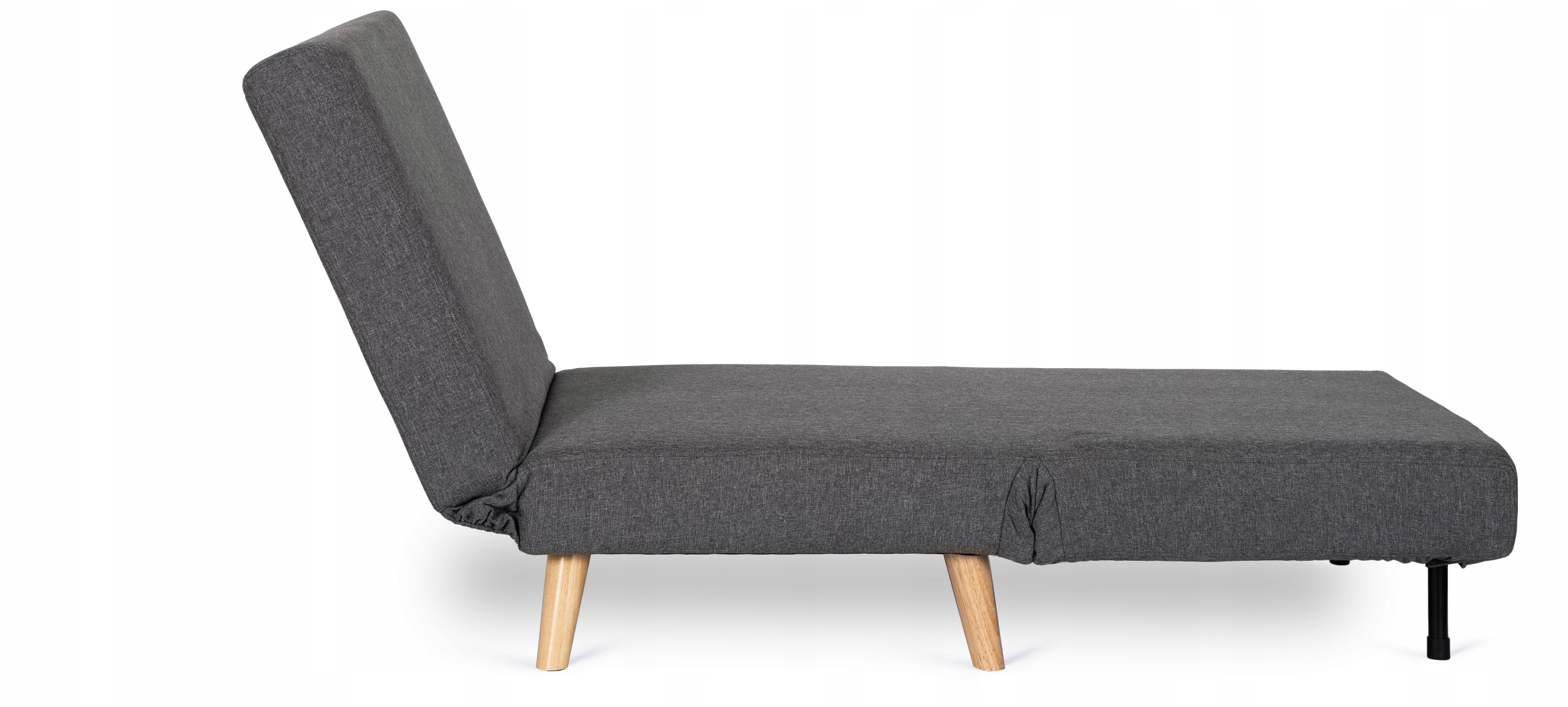Fotel Rozkładany Łóżko Sofa Leżanka do Salonu do Spania Szary Loft MARRY Rodzaj rozkładany