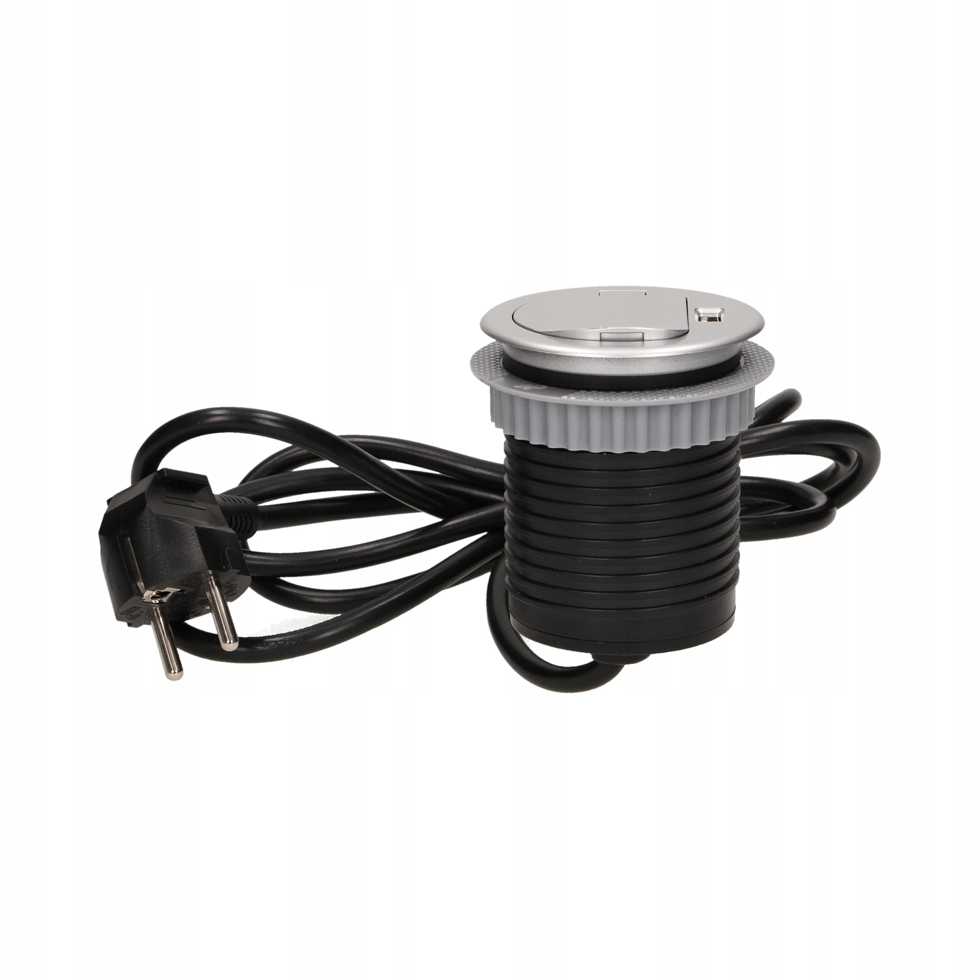 

Gniazdo meblowe w blat z pokrywką 1xUSB 1x230V