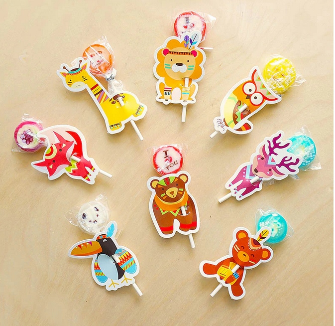 Kartonik na lizaki słodycze cukierki candybox 8szt