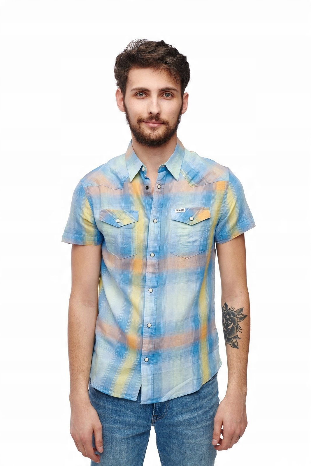 

Wrangler Western Shirt Dragon Yellow W5J06DY08 XL