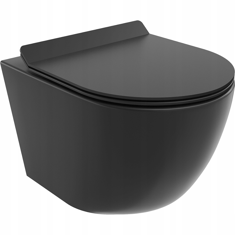 Mexen Lena mísa Rimless s deskou slim Matná černá