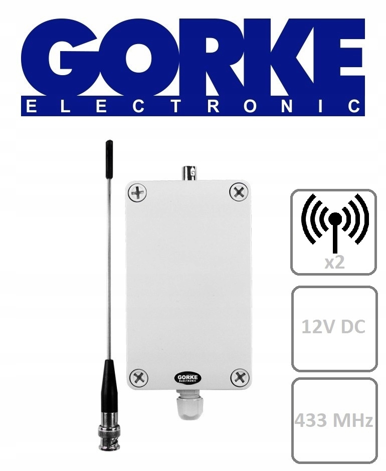 

OPC-K02 Odbiornik Sterownik Radiowy 2-KAN Gorke