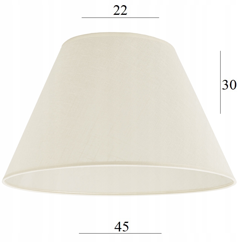 ABAŻUR do lampy podłogowej 8S ecru struktura 45/30 klosz do lampy