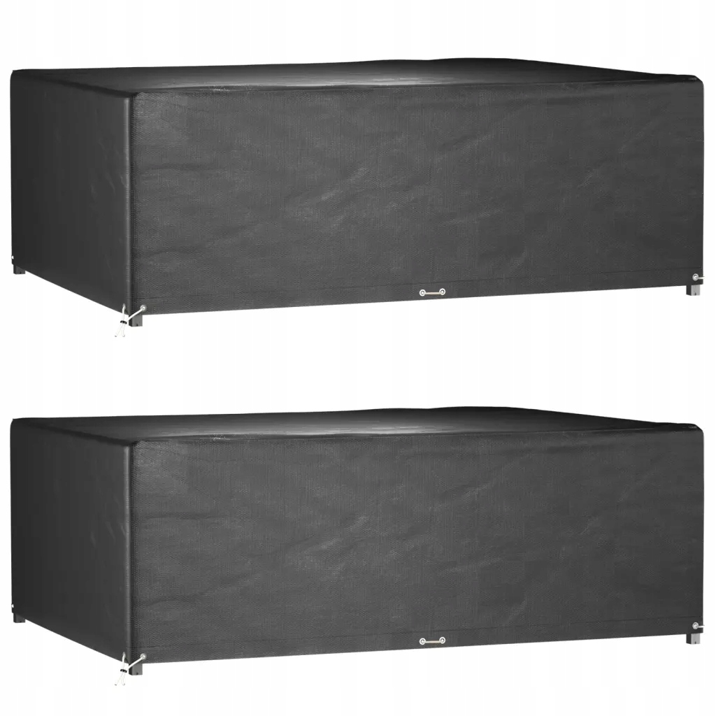 Černý obal na zahradní nábytek 240 x 180 x 80 cm, Pe, Uv a voděodolný