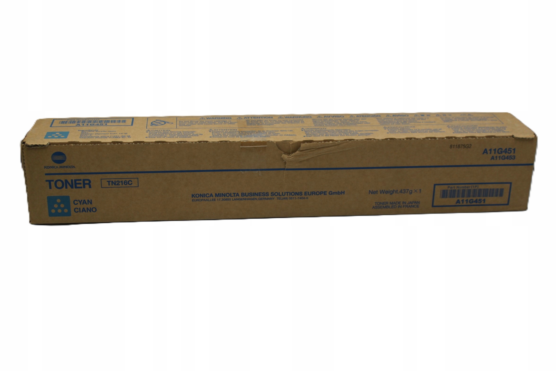 Minolta TN-216C TN216C A11G451 toner cyan originál