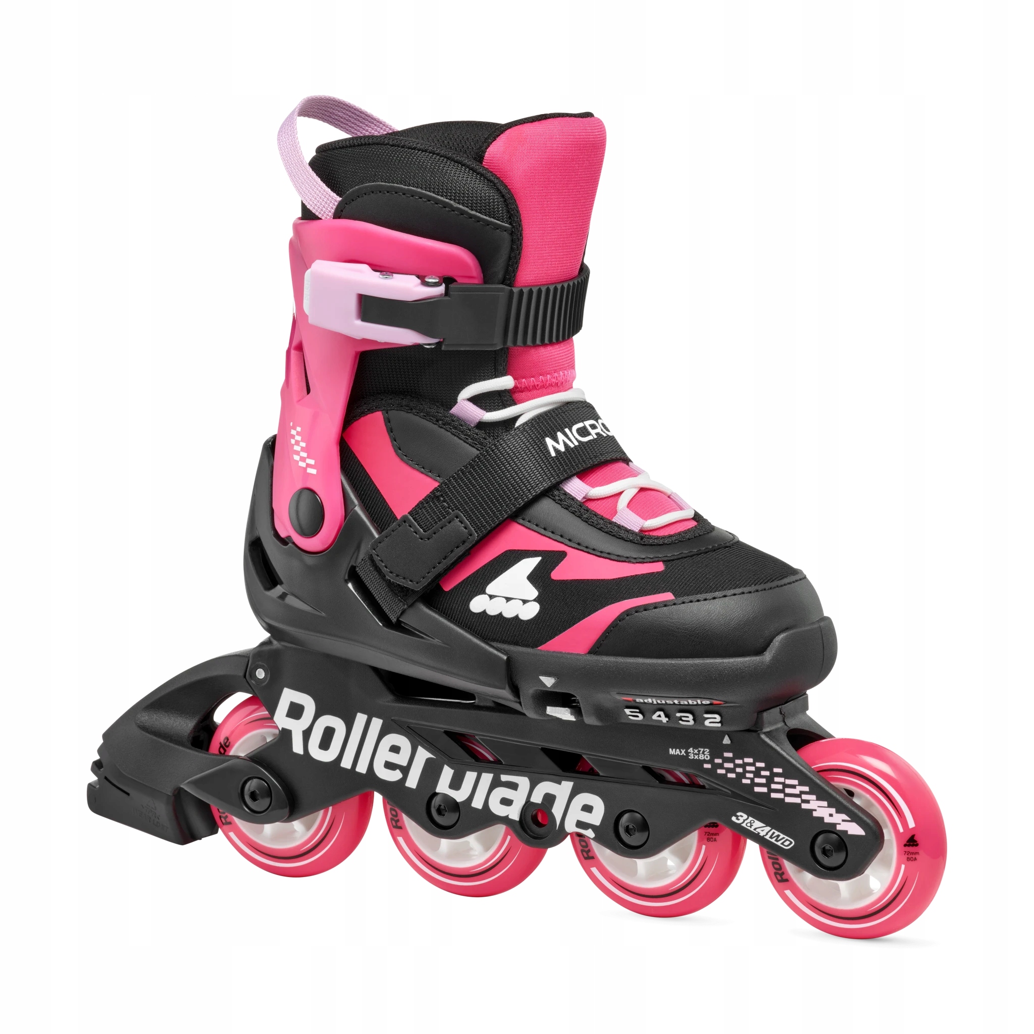 Rollerblade Microblade Black/Pink Łyżworolki dziecięce z regulacją rozmiaru