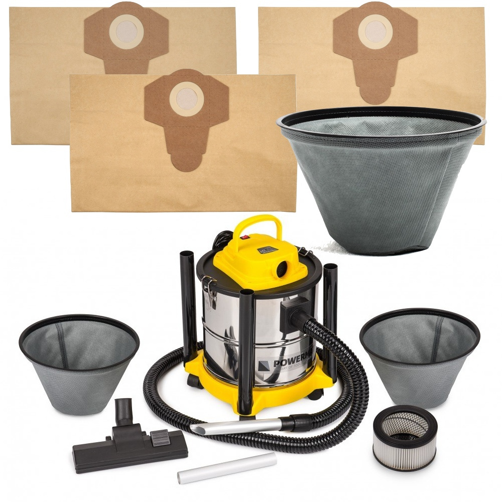 ODKURZACZ PRZEMYSŁOWY POPIOŁU KOMINKA GRUZU 2000W Kod producenta PM-ESP-2000 / PM0497