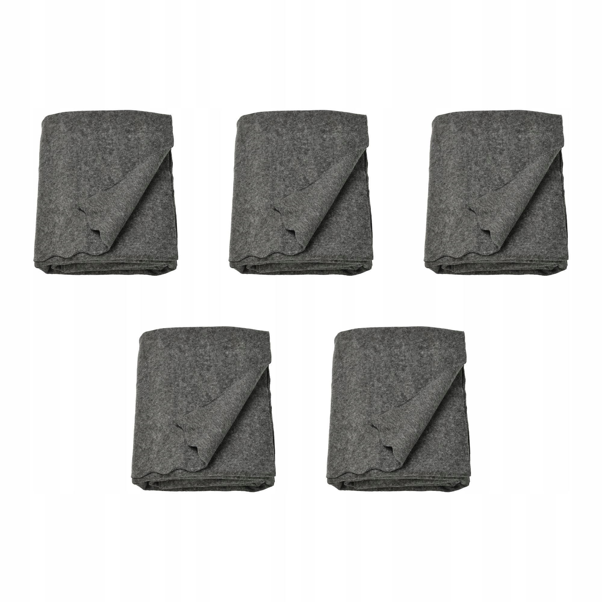 5 ks Daggkapor pléd tmavě šedý 130 x 170 cm