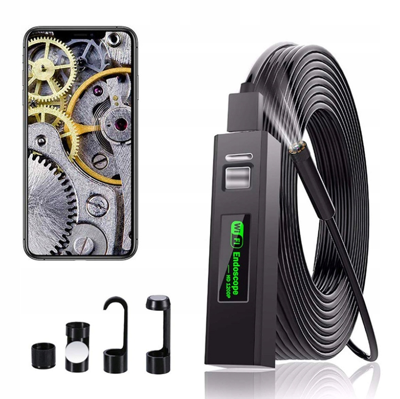 Камера осмотра 3М 8ЛЕД ФХД вифи эндоскопа дуо