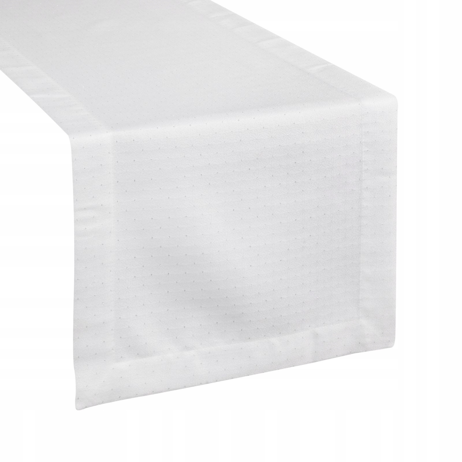 

Bieżnik Biały Eliza Srebrny Wzór Diva Line 40x180