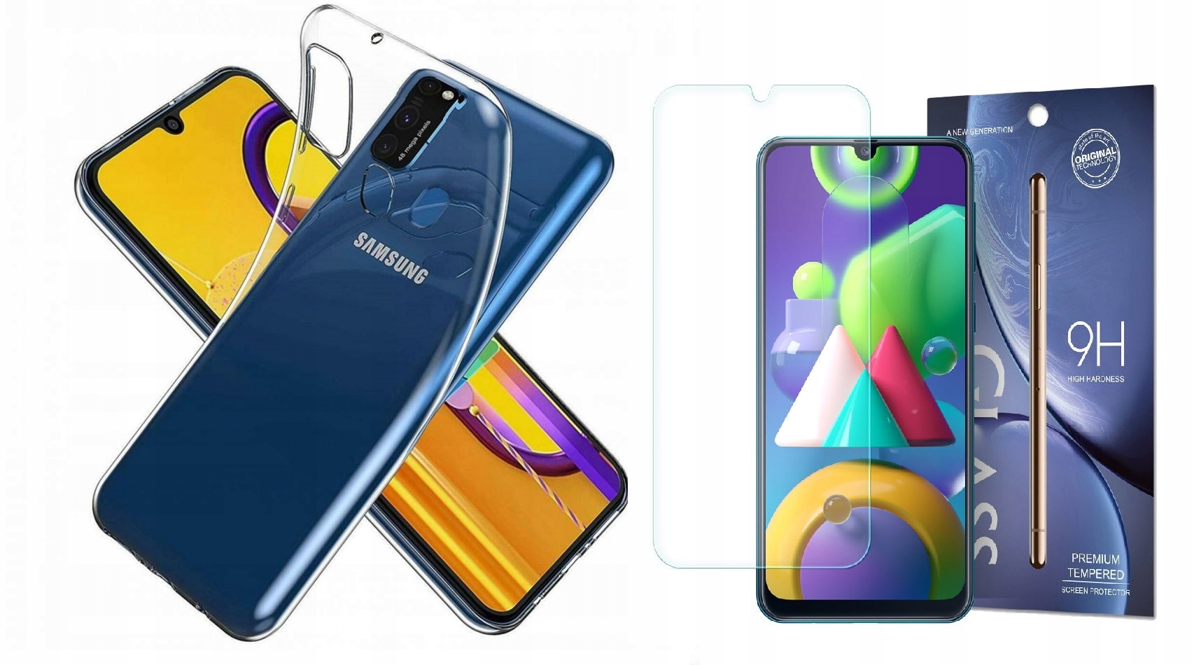 

Etui Slim Flexair do Samsung Galaxy M21 + Szkło 9H