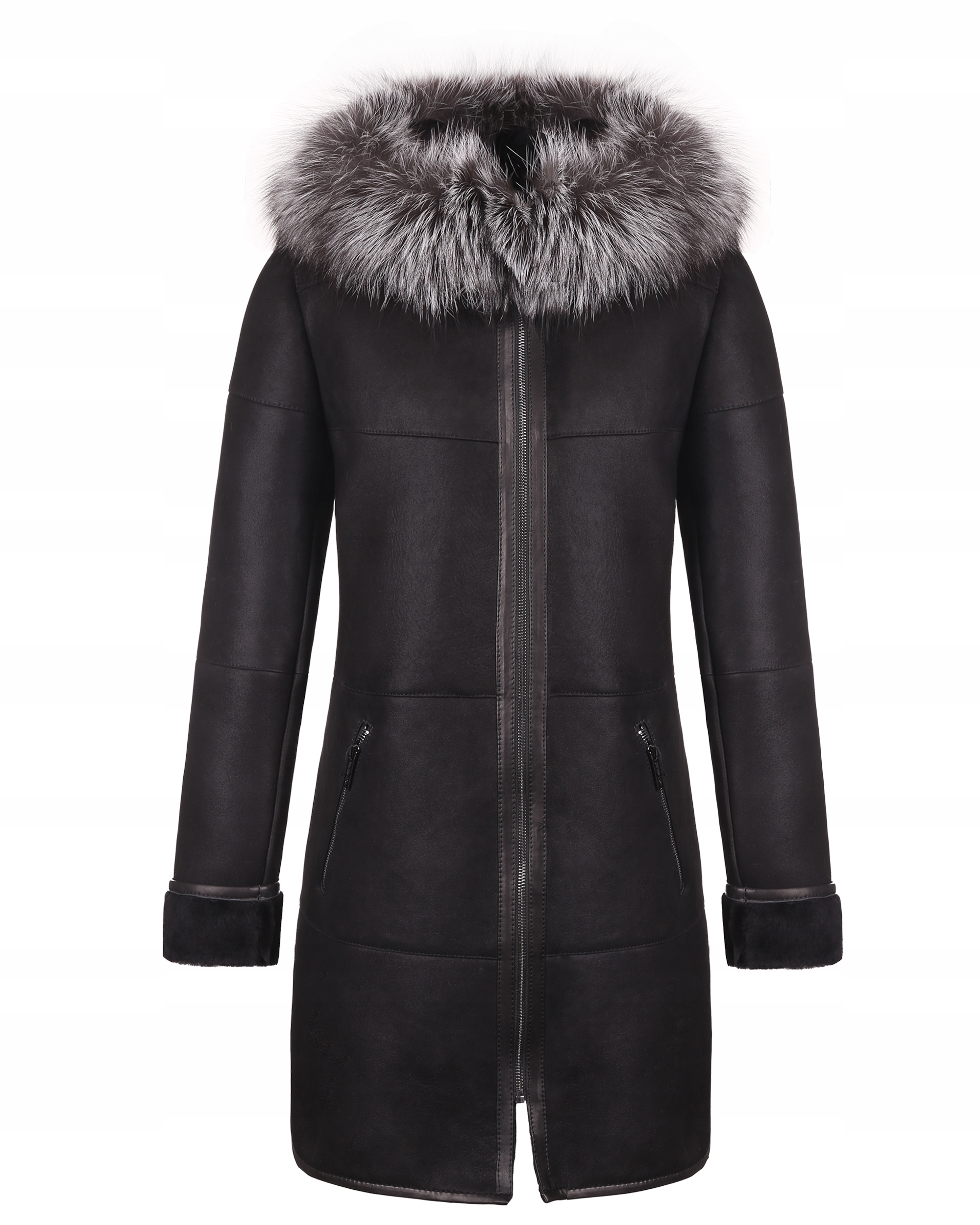Tomskór Dámský Kožený Kožich Tamara Černý XXL/44
