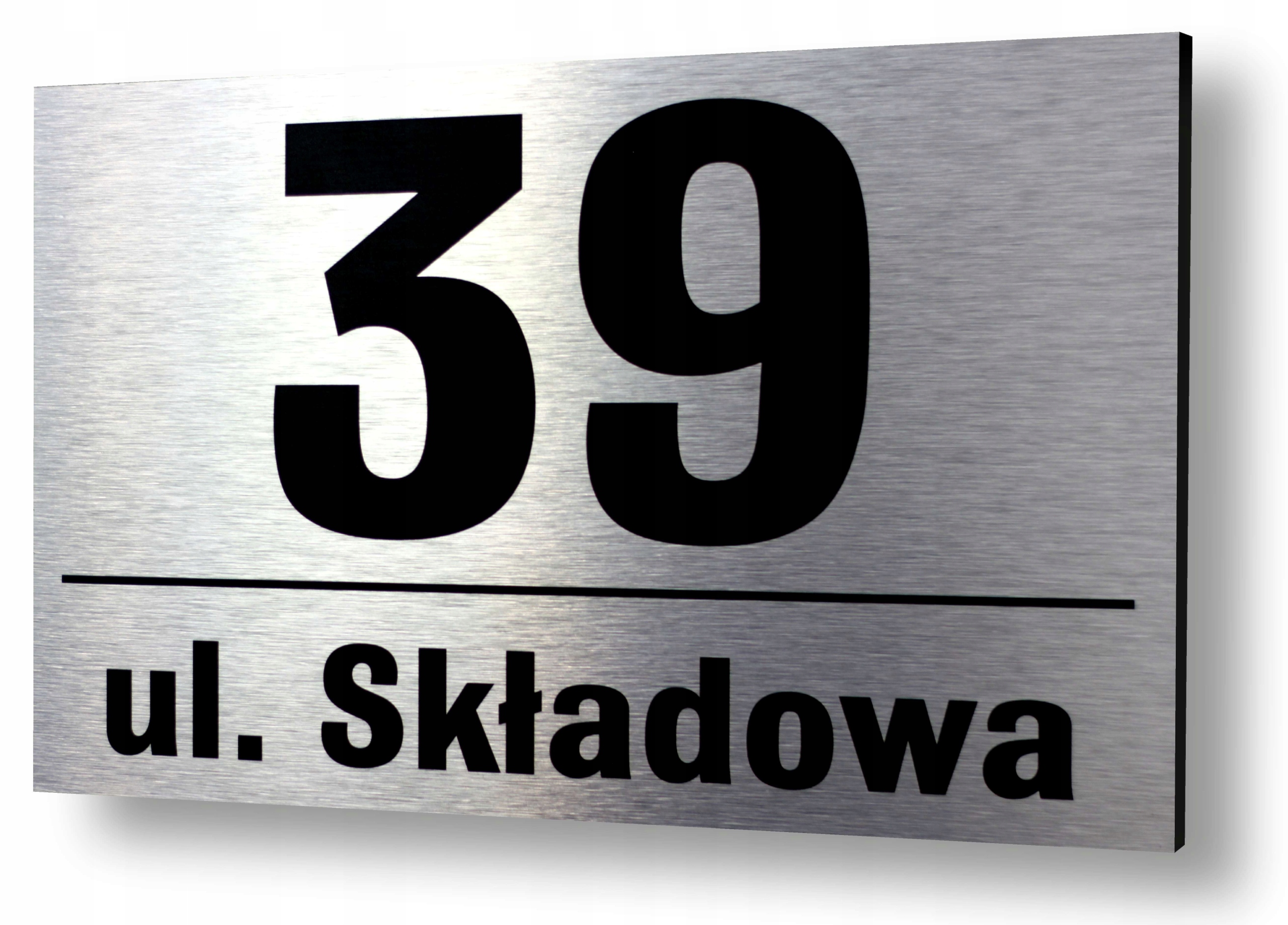 

Tabliczka Adresowa Aluminiow Numer domu 30x40 Duża