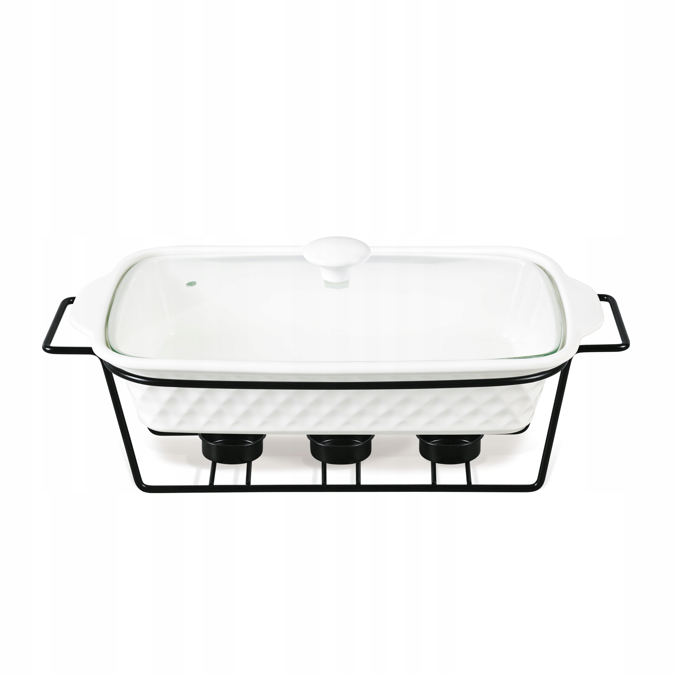 NACZYNIE CERAMICZNE ŻAROODPORNE STELAŻ PODGRZEWACZ DO POTRAW TEALIGHT 1,8 L Marka Maestro