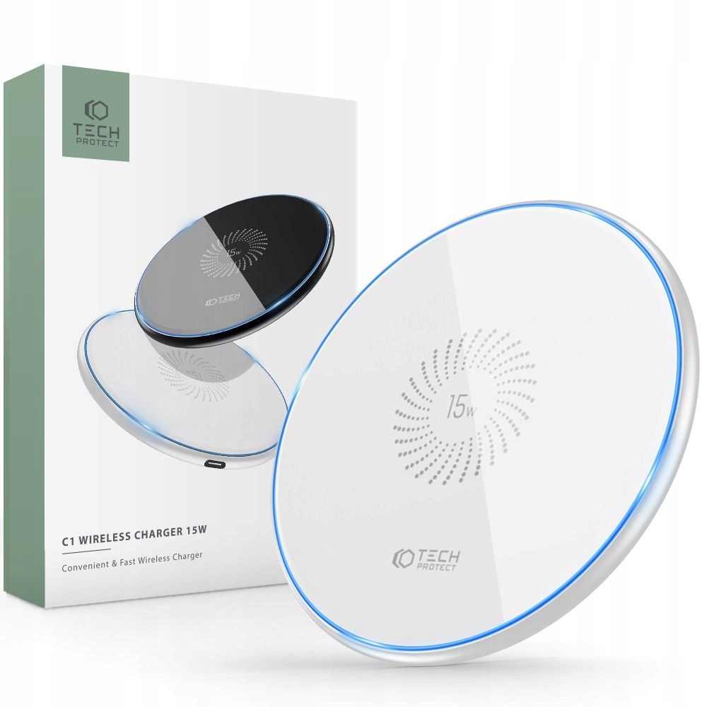 

Tech-protect QI15W-C1 Wireless Charger 15W White