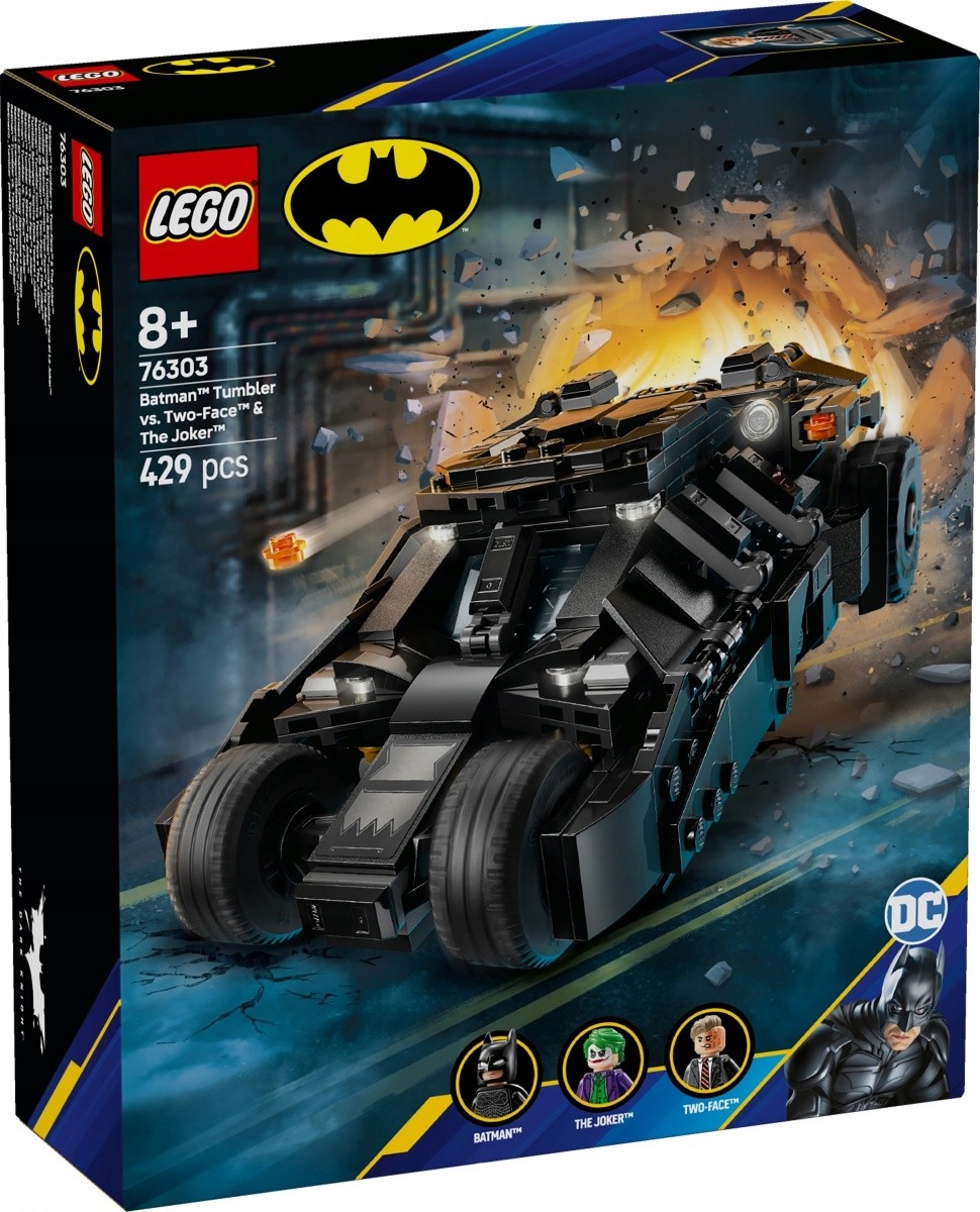 Lego Stavebnice Heroes 76303 Tumbler Batmana proti dvěma tvářím a Jokerovi