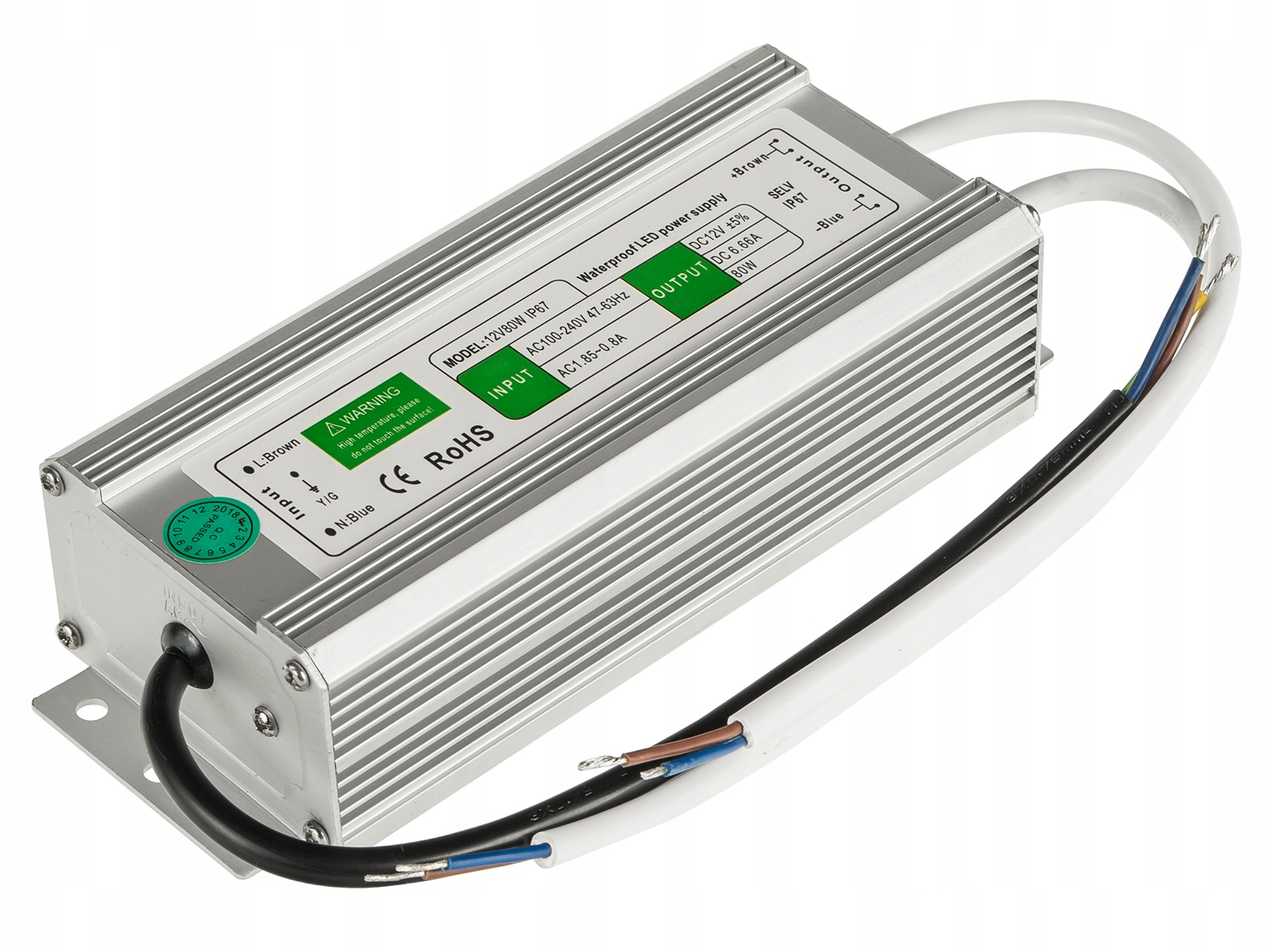 

Zasilacz Transformator Wodoodporny Led Taśm 80W