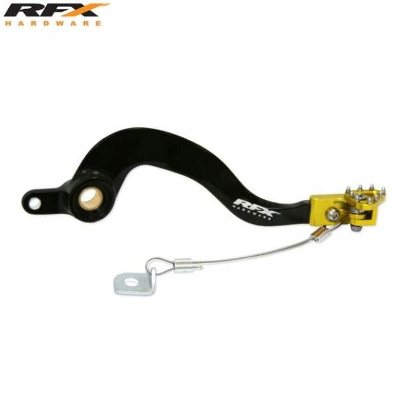 Páka zadnej brzdy Rfx Pro St (čierna/žltá) Suzuki RM125 FXRB3040199YL