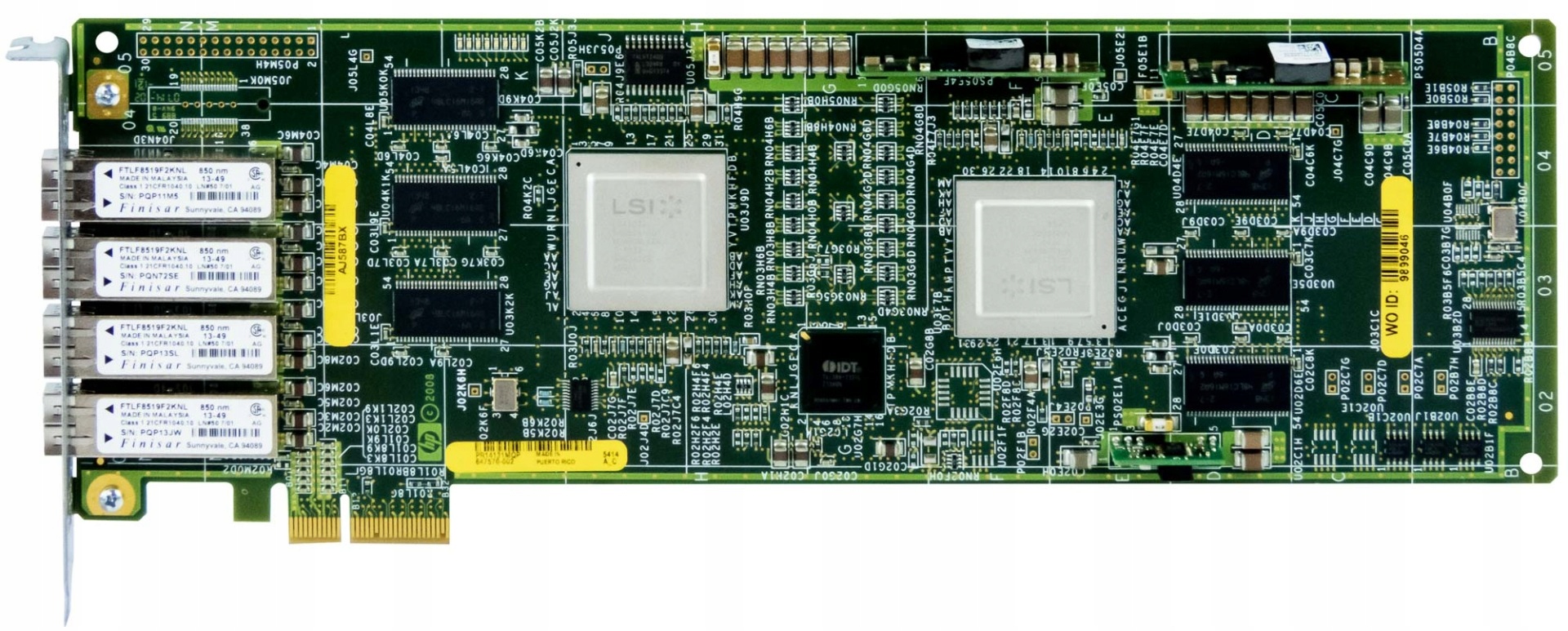 Hp 647570-002 Integrity 4-PORT 2G Fc Pcie Card AJ587BX
