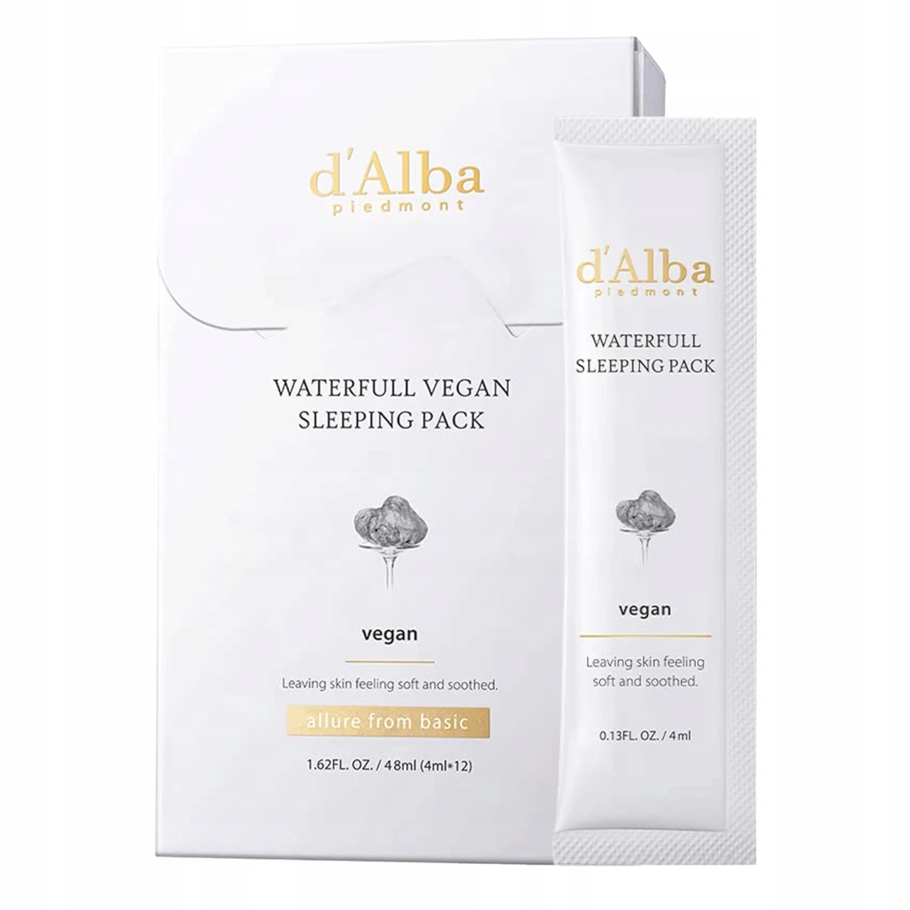d'Alba Waterfull Vegan Sleeping Pack – Hydratační maska na obličej na noc