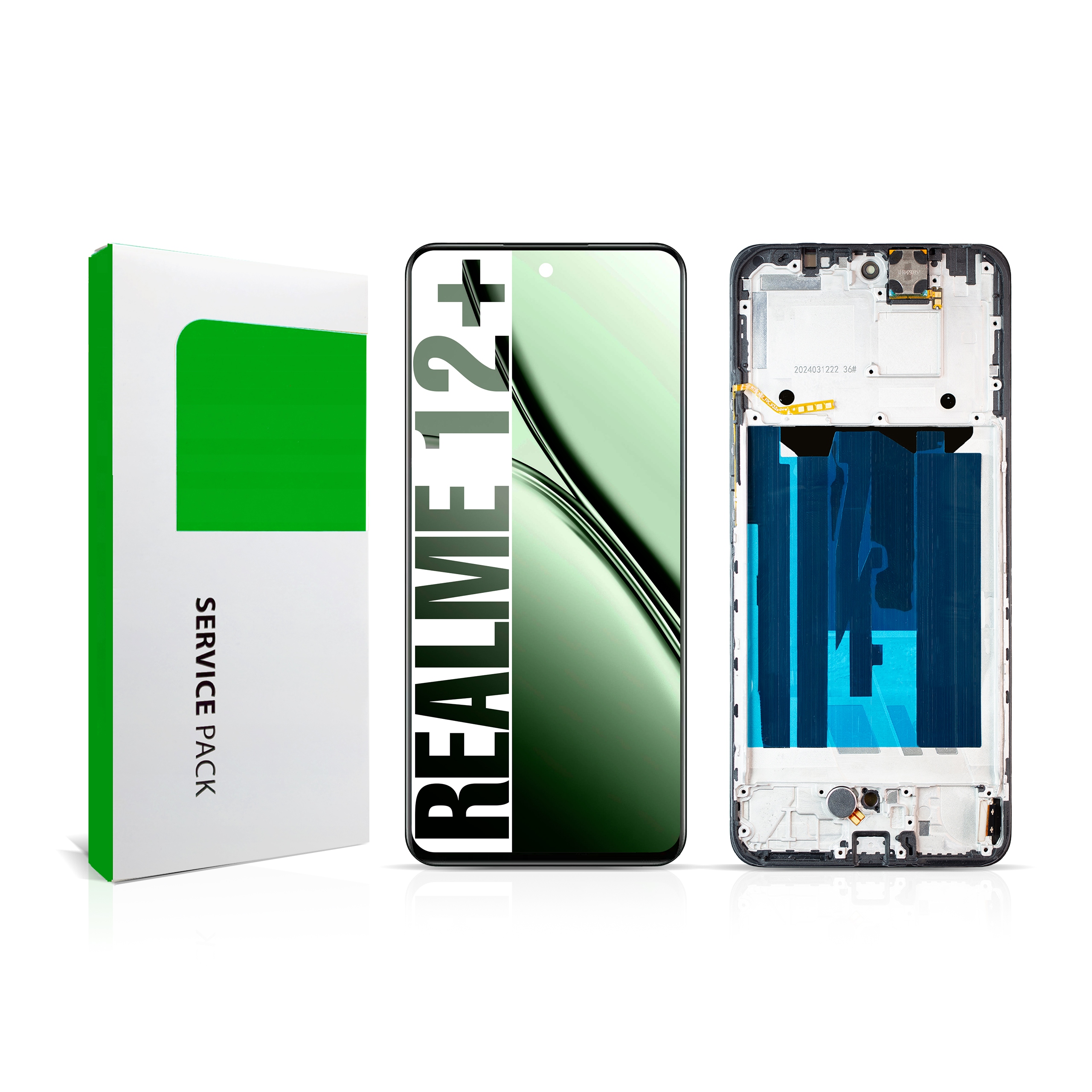 Displej s rámčekom pre Realme 12+ 5G Originál Zila Display Panel LCD