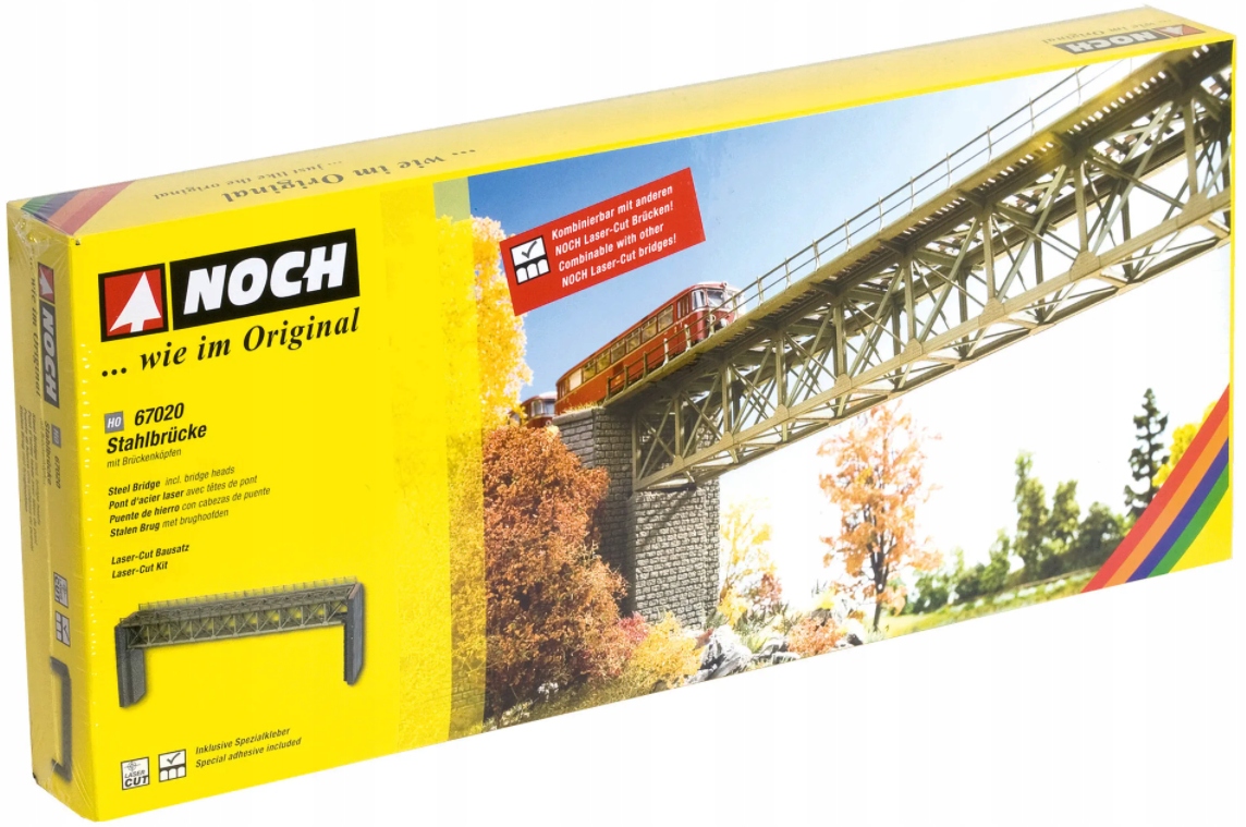Noch 67020, стальной мост, ho Rock