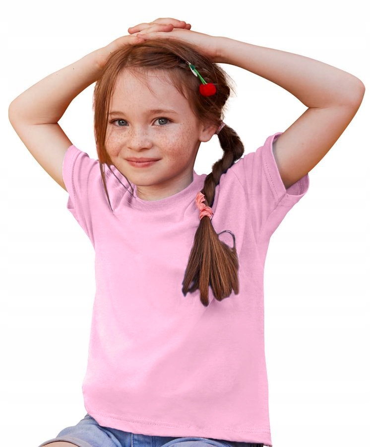 

Koszulka T shirt bawełniana Fruit Value róż 140