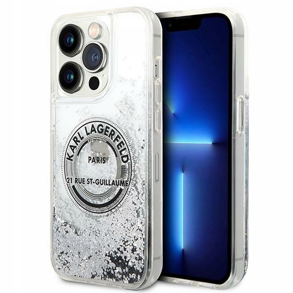 Etui Karl Lagerfeld do iPhone 14 Pro, Srebrny