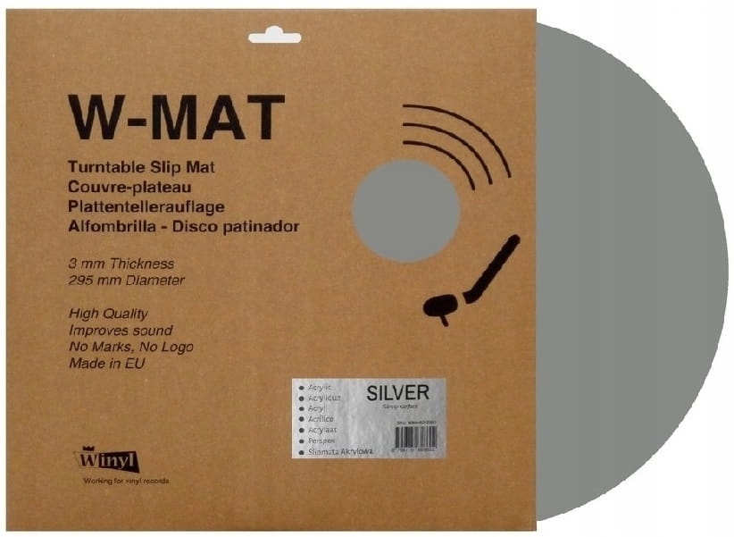 Mata akrylowa Winyl W-mat Acrylic kolor Srebrny