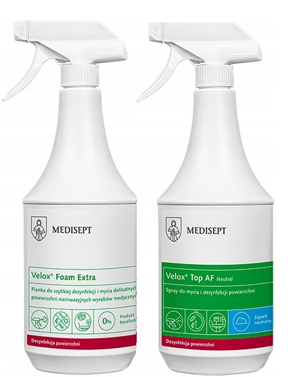 

Velox Top 1L Velox Foam 1L Dezynfekcja powierzchni